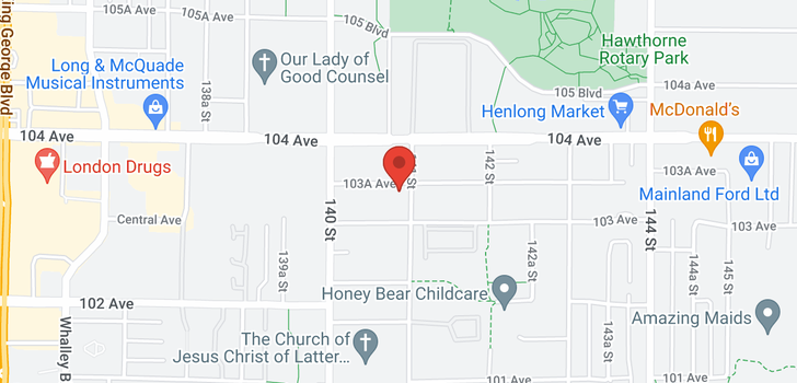 map of 14086 103A AVENUE